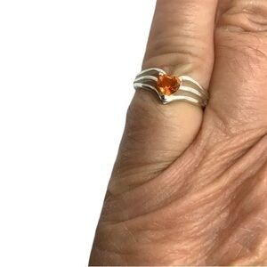 Sterling silver CZ ring